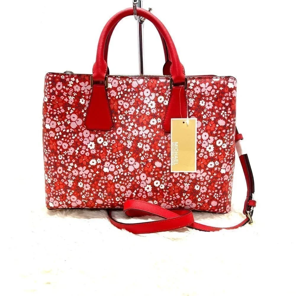🔥🎁NWT! Michael Kors CAMILLE Large Satchel Handbag Msrp:$368.00